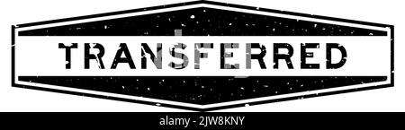 Grunge schwarz übertragene Wort Sechseck Gummi Siegel Stempel auf weißem Hintergrund Stock Vektor