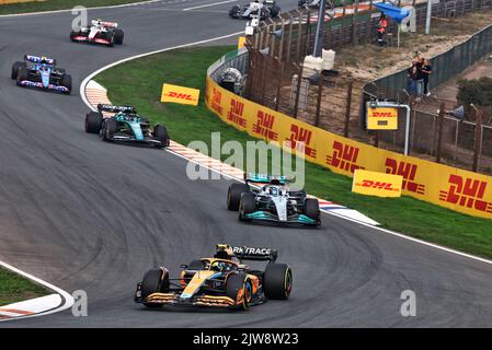 Lando Norris (GBR) McLaren MCL36. Großer Preis von Holland, Sonntag, 4.. September 2022. Zandvoort, Niederlande. 04.09.2022. Formel 1 Weltmeisterschaft, Rd 14, Großer Preis Der Niederlande, Zandvoort, Niederlande, Wettkampftag. Bildnachweis sollte lauten: XPB/Press Association Images. Stockfoto