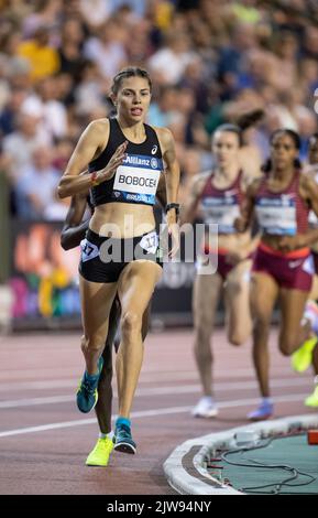 Claudia Mihaela Bobocea Friedensstifterin bei den Frauen im Jahr 1500m während des Allianz Memorial Van Damme 2022, Teil der Diamond League-Serie 2022 im King Bau Stockfoto