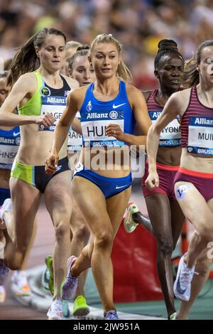 Jessica Hull aus Australien, die während des Allianz Memorial Van Damme 2022, Teil der Diamond League-Serie 2022 in King Ba, bei den Frauen 1500m teilnimmt Stockfoto