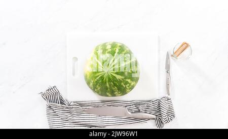 Chili Limette Wassermelone knallt Stockfoto