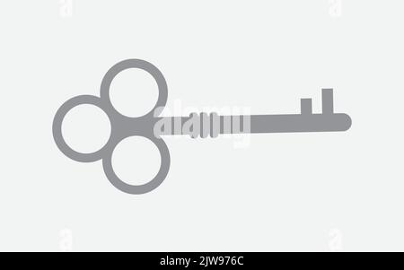 vector Sammlung von goldenen alten Vintage-Tasten. Stock Vektor