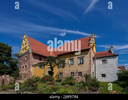 Kapitanowo Zamek Castle Gothic Scinawka Srednia Niederschlesien Polen Stockfoto