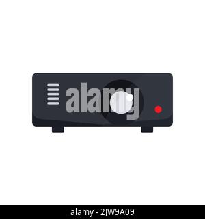 Projektorsymbol. Symbol für Elektronik, Technologie. Flacher Stil mit Symbolen. Einfaches Design bearbeitbar Stock Vektor