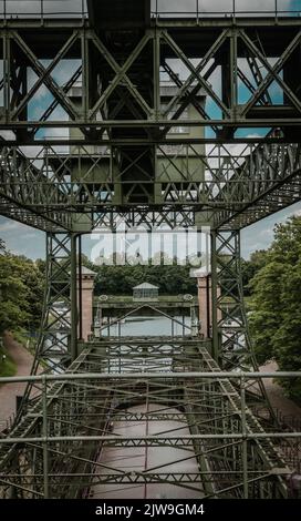 Detailansicht der Alten Schiffshebewerk Henrichenburg in Waltrop-Oberwiese Stockfoto