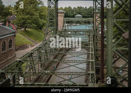 Detailansicht der Alten Schiffshebewerk Henrichenburg in Waltrop-Oberwiese Stockfoto