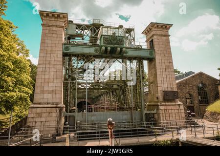 Alte Schiffshebewerk Henrichenburg in Waltrop-Oberwiese Stockfoto