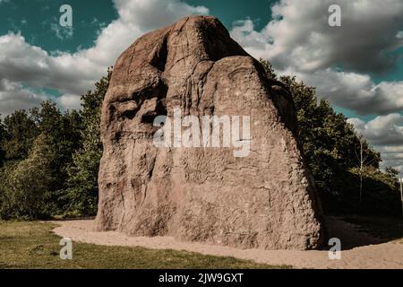 Felsskulptur Monument für eine vergessene Zukunft Stockfoto