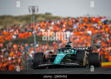 18 STROLL Lance (CAN), Aston Martin F1 Team AMR22, Action während der Formel 1 Heineken Dutch Grand Prix 2022, 15. Lauf der FIA Formel 1 Weltmeisterschaft 2022 vom 2. Bis 4. September 2022 auf dem Zandvoort Circuit, in den Niederlanden, Belgien - Foto Antonin Vincent / DPPI Stockfoto