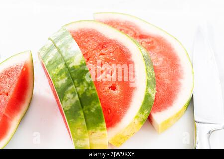 Chili Limette Wassermelone knallt Stockfoto