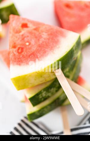Chili Limette Wassermelone knallt Stockfoto