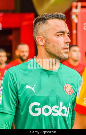 MALLORCA, SPANIEN - 3. SEPTEMBER: Juan Carlos Martin von Girona CF zwischen RCD Mallorca und Girona CF von La Liga Santander am 3. September 2022 im Visit Mallorca Stadium Son Moix in Mallorca, Spanien. (Foto von Samuel Carreño/ PX Images) Stockfoto