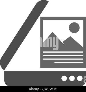 Vorlage für das Design der Scannersymbole Stock Vektor