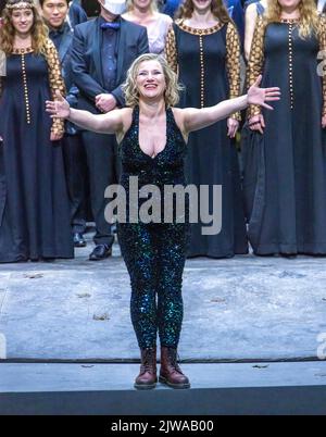 Ekaterina Gubanova, Vorhang auf bei Wagners Tannhauser, Bayreuther Opernfestspiele 2022, Bayern, Deutschland Stockfoto