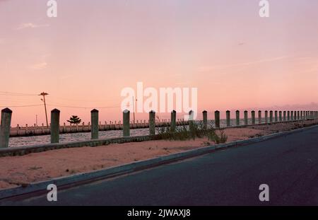 Sunset Shoreline Stockfoto