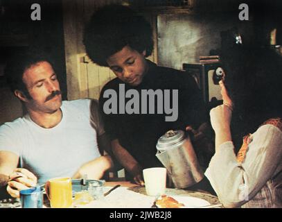 James Caan, Kirk Calloway, Marsha Mason, am Set des Films, 'Cinderella Liberty', 20. Century-Fox, 1973 Stockfoto