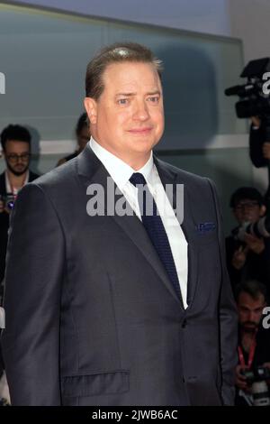 Italien. 04. September 2022. VENEDIG, ITALIEN. 4. September 2022: Brendan Fraser bei der Whale-Premiere auf den Internationalen Filmfestspielen von Venedig 79.. Picture: Kristina Afanasyeva/Featureflash Credit: Paul Smith/Alamy Live News Stockfoto