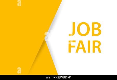 Jobmesse Banner-Vektor mit Kopierer Platz für Unternehmen, Marketing, Flyer, Banner, Präsentationen und Plakate. Illustration Stock Vektor
