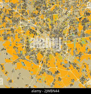 Stadtplan von Mailand, Italien Stock Vektor