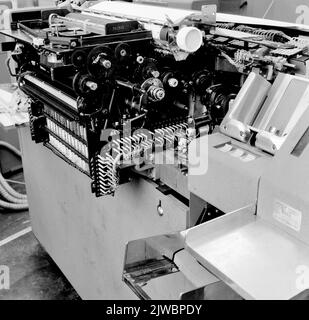 Bild des Bull Computers (IBM 1401) in einem der Hauptgebäude der N.S. in Utrecht. Stockfoto
