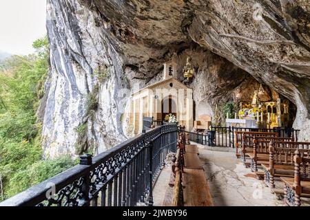 Kapelle der Satina im Heiligtum von Covadonga, Asturien, Spanien Stockfoto