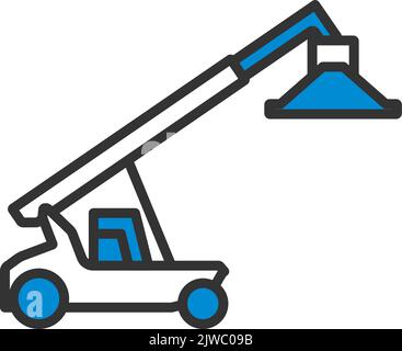 Port Loader-Symbol. Editierbare Fett Formatigte Kontur Mit Farbfüllungsdesign. Vektorgrafik. Stock Vektor