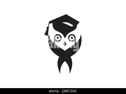 OWL Graduated Smart Intelligent Logo X Design Education Logo Design Template Stock Vektor
