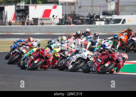 Misano Adriatico, Italien. 04. September 2022. Misano World Circuit Marco Simoncelli, Misano Adriatico, Italien, 04. September 2022, Erste Runde MotoGP während des Gran Premio di San Marino e della Riviera di Rimini Race Moto GP - MotoGP World Championship Credit: Live Media Publishing Group/Alamy Live News Stockfoto