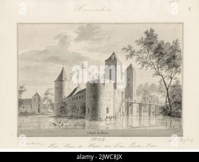 Überblick über einen Teil des westlichen Stadtzentrums von Utrecht, vom Domturm aus, von Osten; im Vordergrund die Buurkerk. Stockfoto