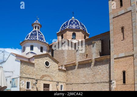 Kuppel des Mittelmeers in der schönen Altea, Valencia, Spanien. Stockfoto