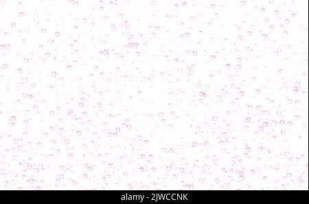 Unter Wasser fizzende Blasen, Soda oder Champagner kohlensäurehaltige Getränk, Mineralwasser. Stock Vektor