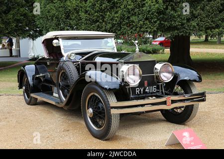 Rolls-Royce Silver Ghost „Piccadilly“ Roadster (1924). Concours of Elegance 2022, Hampton Court Palace, London, Großbritannien, Europa Stockfoto