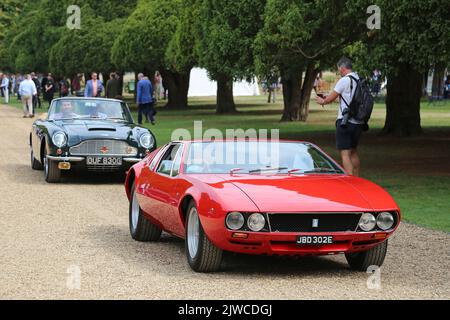 De Tomaso Mangusta (1972). Concours of Elegance 2022, Hampton Court Palace, London, Großbritannien, Europa Stockfoto