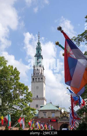 Czestochowa, Polen - September 18 : Teilansicht Kloster Jasna Gora in Czestochowa Polen am 18. September 2014 Stockfoto