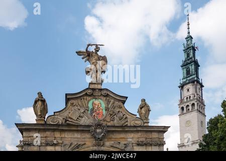 Czestochowa, Polen - September 18 : Teilansicht Kloster Jasna Gora in Czestochowa Polen am 18. September 2014 Stockfoto