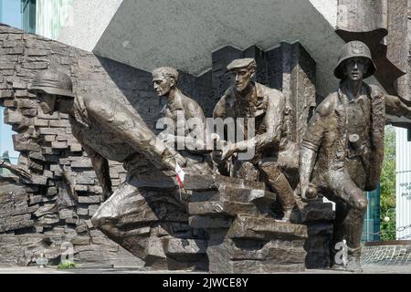 Warschau, Polen - 17. September 2014 : Denkmal der Aufständischen für die polnischen Kämpfer des Warschauer Aufstands am 17. September 2014 in Warschau Stockfoto