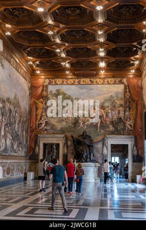 Rom, Italien - September 2022 - Kapitolinisches Museum, auf der Piazza del Campidoglio, auf dem Kapitolinischen Hügel, Sala Orazi e Curiazi. Stockfoto