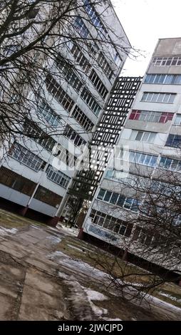 Die Architektur Hintergründe und Objekte. Konstruktivistischer Stil. Stockfoto