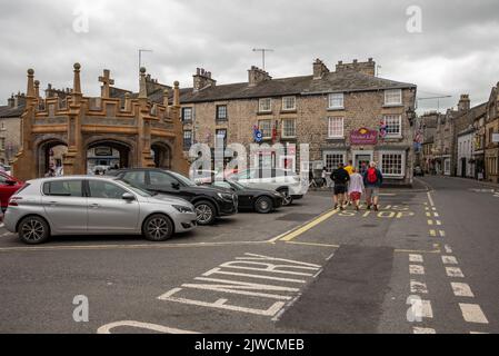 Market Square, Kirkby Lonsdale, South Lakeland, Cumbria, Großbritannien Stockfoto