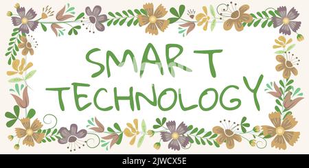 Konzeptionelle Bildunterschrift Intelligente Technologiegeräte oder -Geräte, die über einen integrierten Computer oder Chip verfügen. Business Overview Gadgets oder Geräte mit integriertem Stockfoto