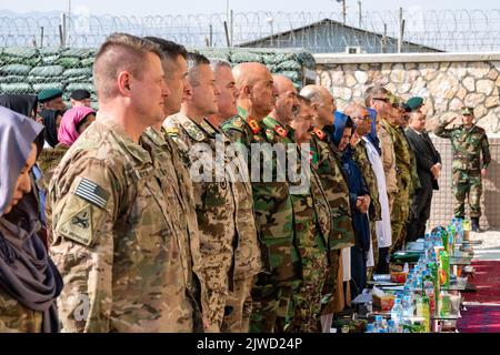 Bundeswehr in Afghanistan - Camp Shaheen Stockfoto