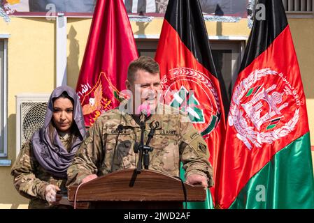 Bundeswehr in Afghanistan - Camp Shaheen Stockfoto