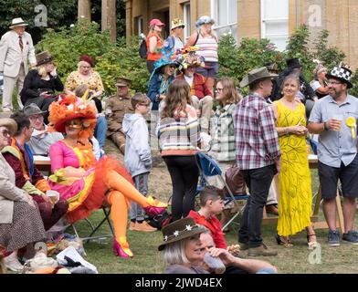 Bridport Hat Festival Dorset 2022 Stockfoto