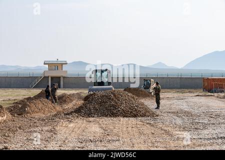 Bundeswehr in Afghanistan - Camp Shaheen Stockfoto