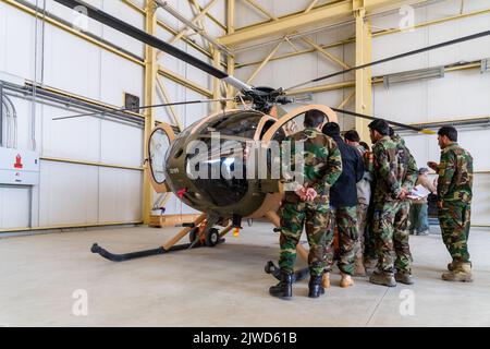 Bundeswehr in Afghanistan - Luftwaffenstützpunkt der afghanischen Nationalarmee und Camp Marmal Stockfoto