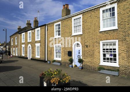Blick auf die High Street, Chatteris Stadt, Cambridgeshire, England, Großbritannien Stockfoto
