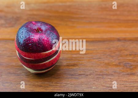 Apfel ist eine Art von Obst mit weniger Zucker zu essen, geeignet für die Erhaltung der Gesundheit. Stockfoto