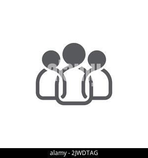 Menschen Symbol Lineare, team leader Symbol, team leader Symbol Abbildung, team leader Vektorsymbol einfaches und modernes Design. Flache Symbol Stock Vektor