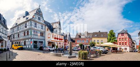 Markt, Bad Camberg, Taunus, Hessen, Deutschland Stockfoto