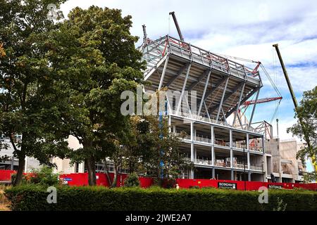 Anfield Road Construction September 2022 Stockfoto